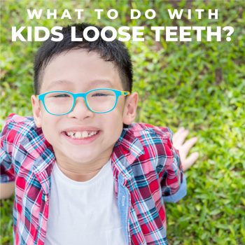 Elmhurst dentist, Dr. Augustyn at Happy Tooth answers the question, “Does having a loose baby tooth hurt?” and gives advice on handling this milestone.